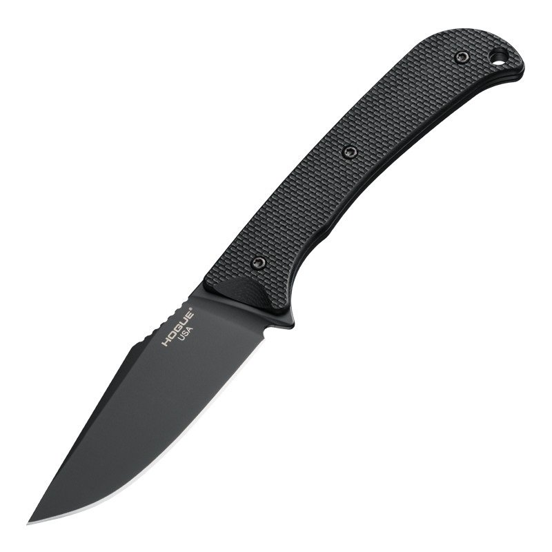 Hogue Extrak G10 Fixed Blade Black 3.3in Cerakote Clip Point Knife HG35869 View 1