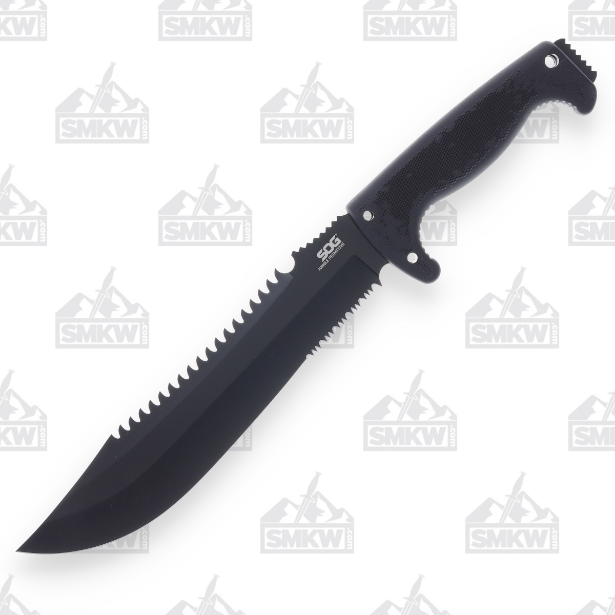 SOG Jungle Primitive Machete 9.5 Inch Plain Black Clip Point SOGF03T View 2