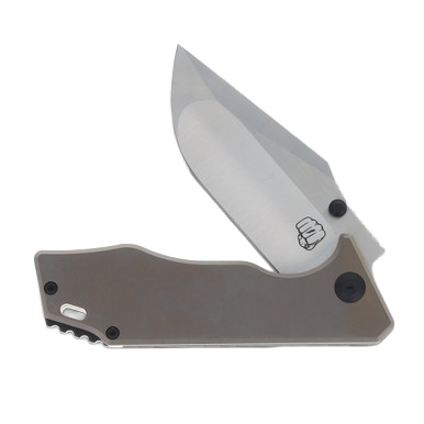Something Obscene J Cape Bronze 3.5in Plain Satin Drop Point View 5