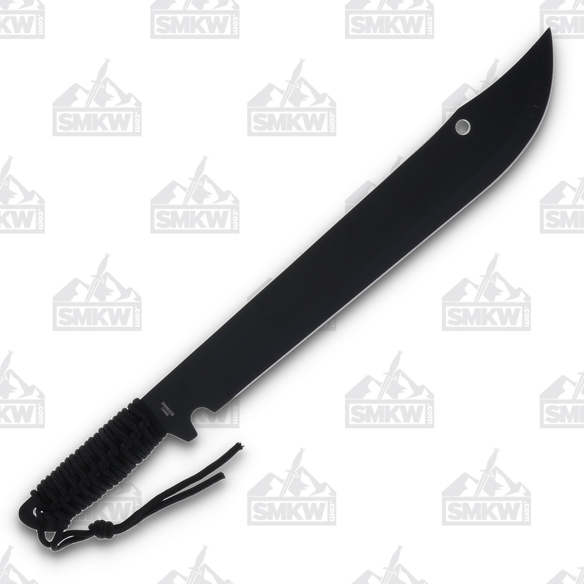 Rite Edge Knife Bushweed Machete Cord Wrapped Black Fixed Blade 21in Overall 926957 View 2