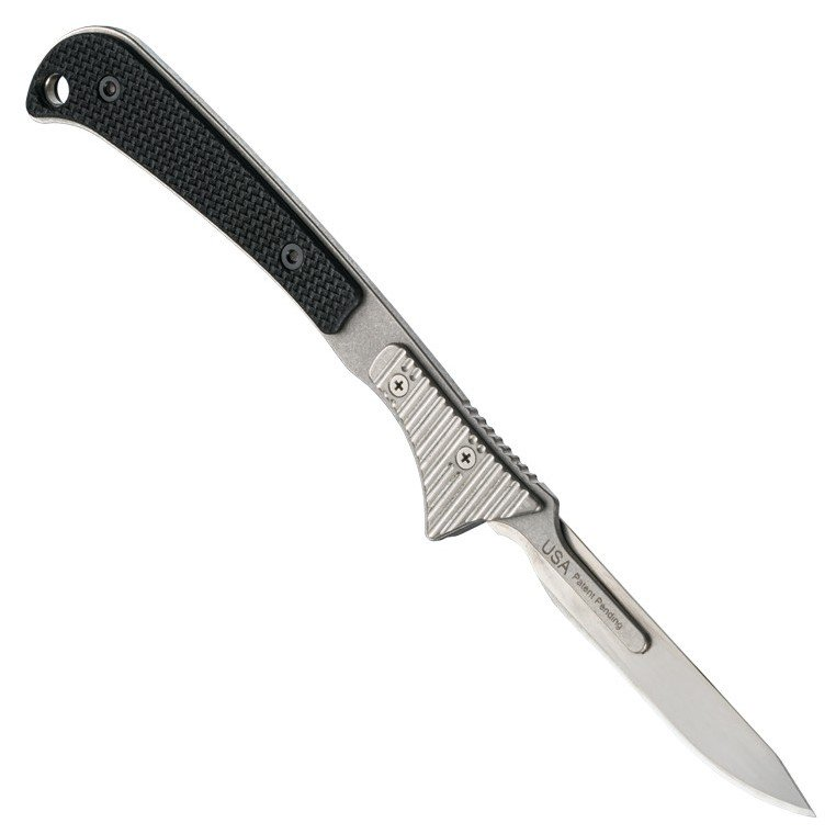 Hogue Expel Scalpel Fixed Blade Knife Black G10 2.5in Replaceable Blade HG35876 View 4