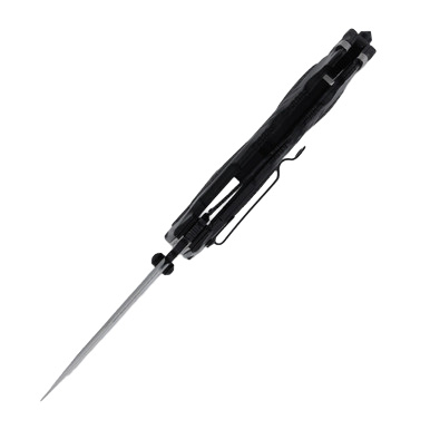 Tac-Force USMC Spring Assisted Folding Rescue Knife Partially Serrated Black MCMA1023BK View 3
