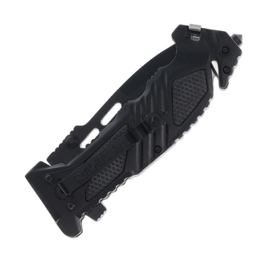 Tac-Force USMC Spring Assisted Folding Rescue Knife Partially Serrated Black MCMA1023BK View 8