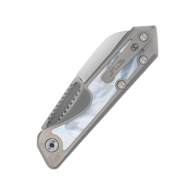 Heretic Jinn Slip Joint Folding Knife Titanium with Mother of Pearl Inlay JINNMOP View 8
