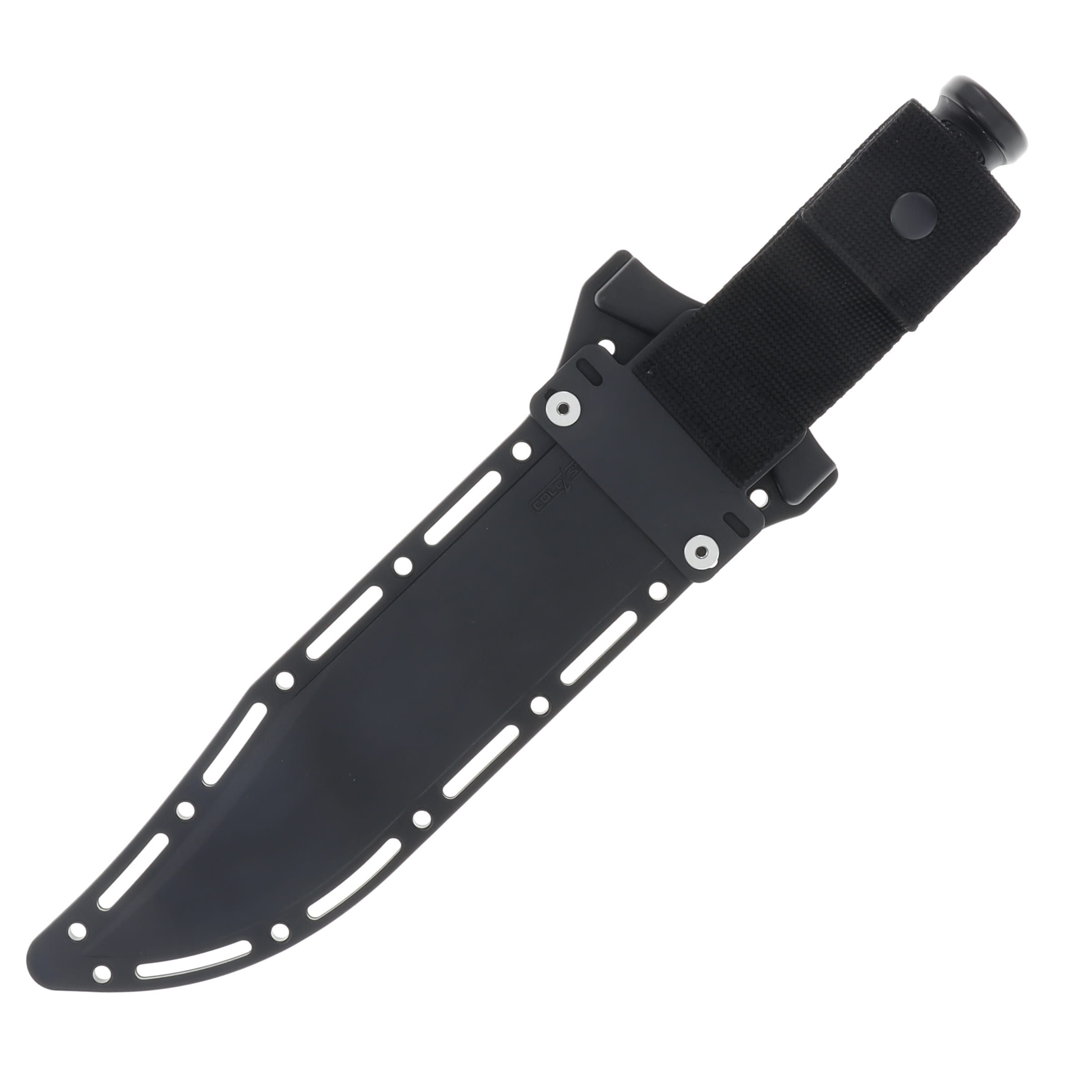 Cold Steel Leatherneck Bowie Fixed Blade Knife 10.5in Black Powder Coated Blade CSFXLTHRNK View 4