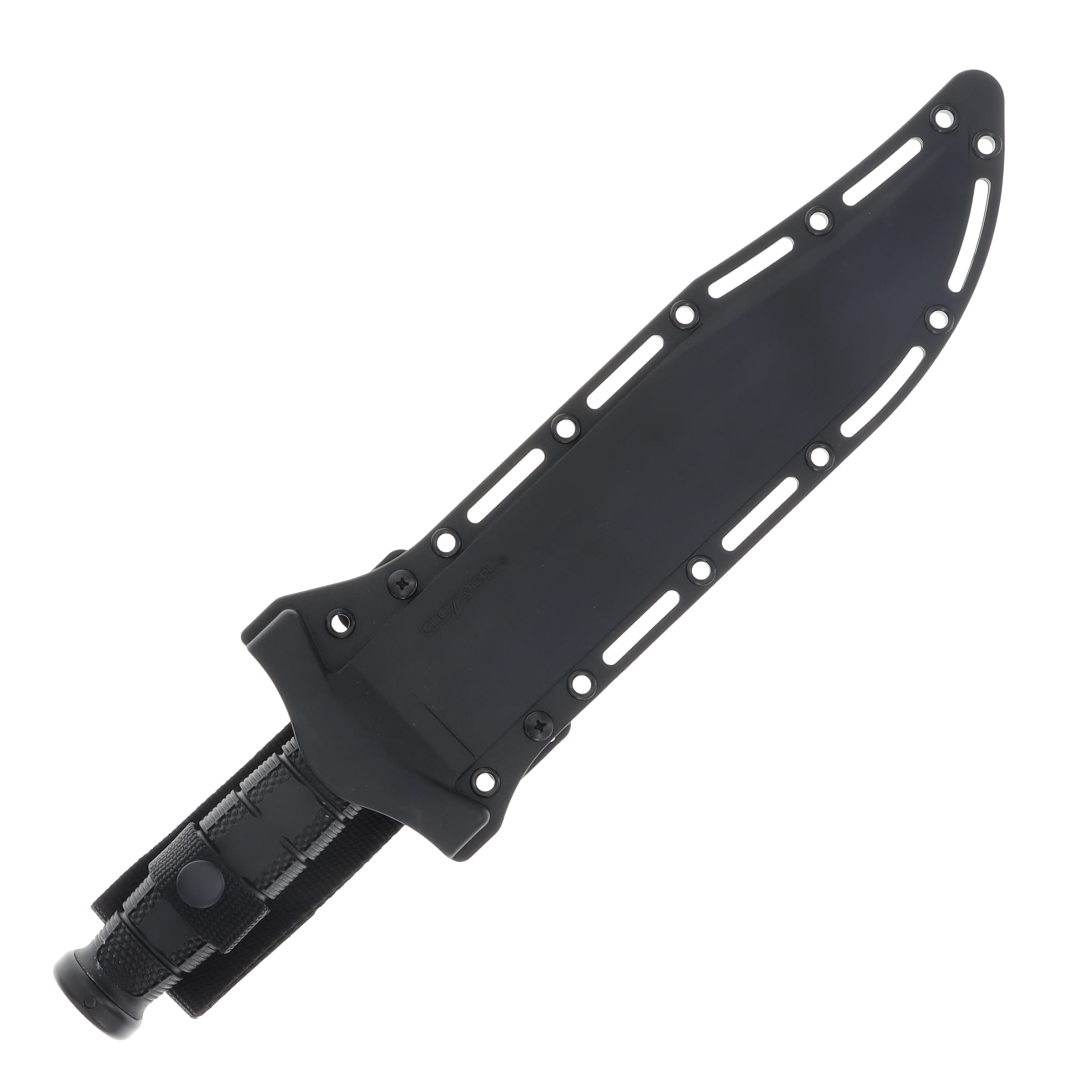 Cold Steel Leatherneck Bowie Fixed Blade Knife 10.5in Black Powder Coated Blade CSFXLTHRNK View 3
