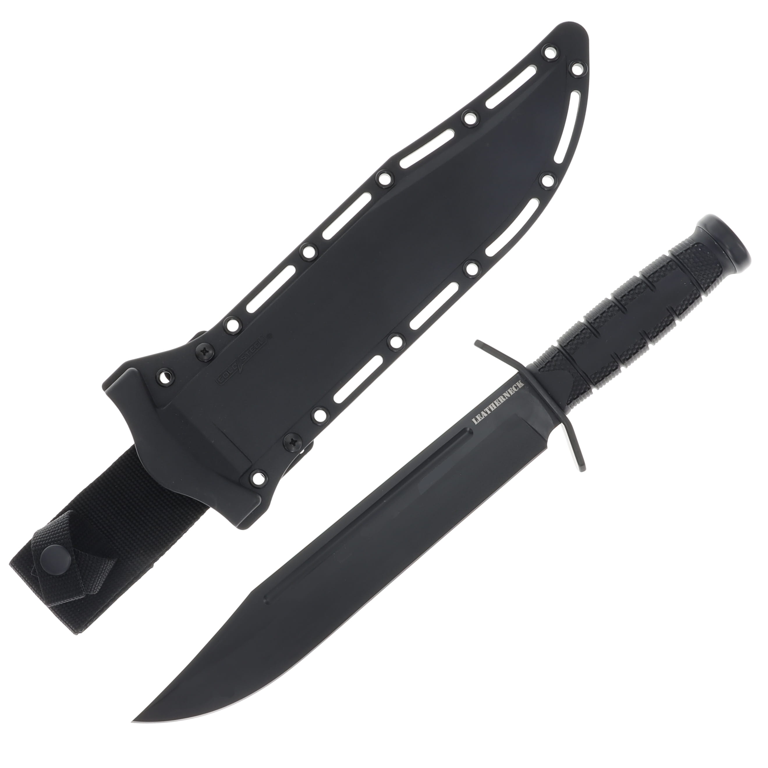 Cold Steel Leatherneck Bowie Fixed Blade Knife 10.5in Black Powder