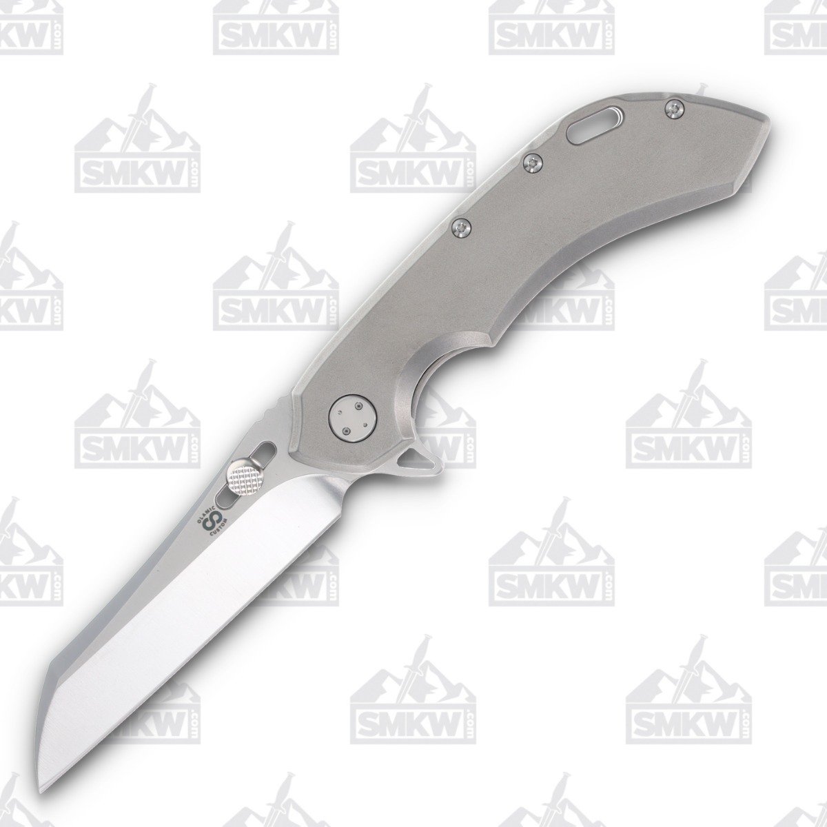 Olamic Wayfarer 247 Folding Knife T-095W Wharncliffe (Satin, Light Blast) T095W View 1