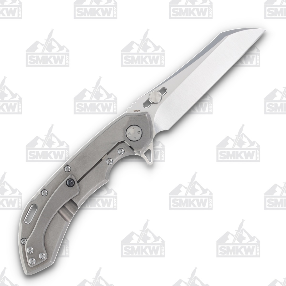 Olamic Wayfarer 247 Folding Knife T-095W Wharncliffe (Satin, Light Blast) T095W View 2