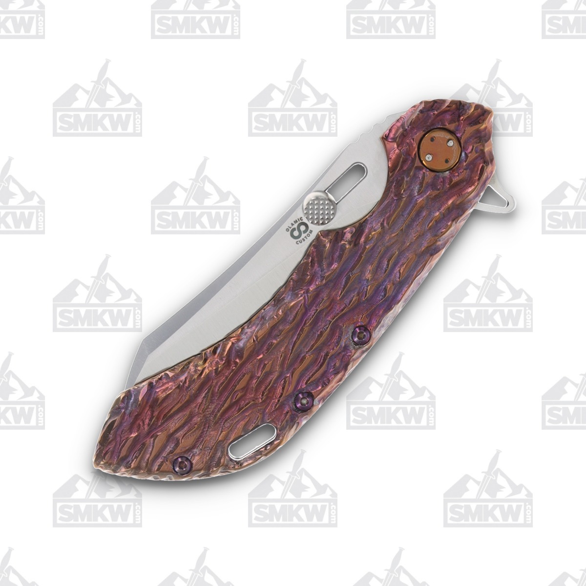 Olamic Wayfarer 247 Folding Knife T-093W Wharning (Molten Brurple) T093W View 5