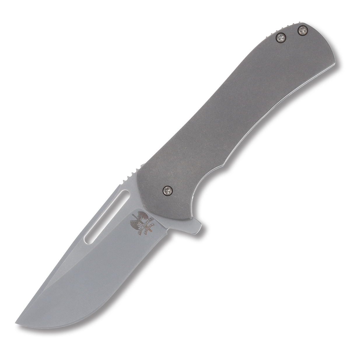 Doc Shiffer Field Grade Recon Framelock Folding Knife (Magnacut, Natural Gray Titanium) DSFGRNT View 1