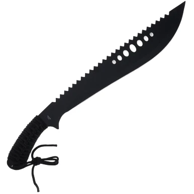 Rite Edge Curved Bushweed Machete Knife 21in Full Tang Black 926958 View 2