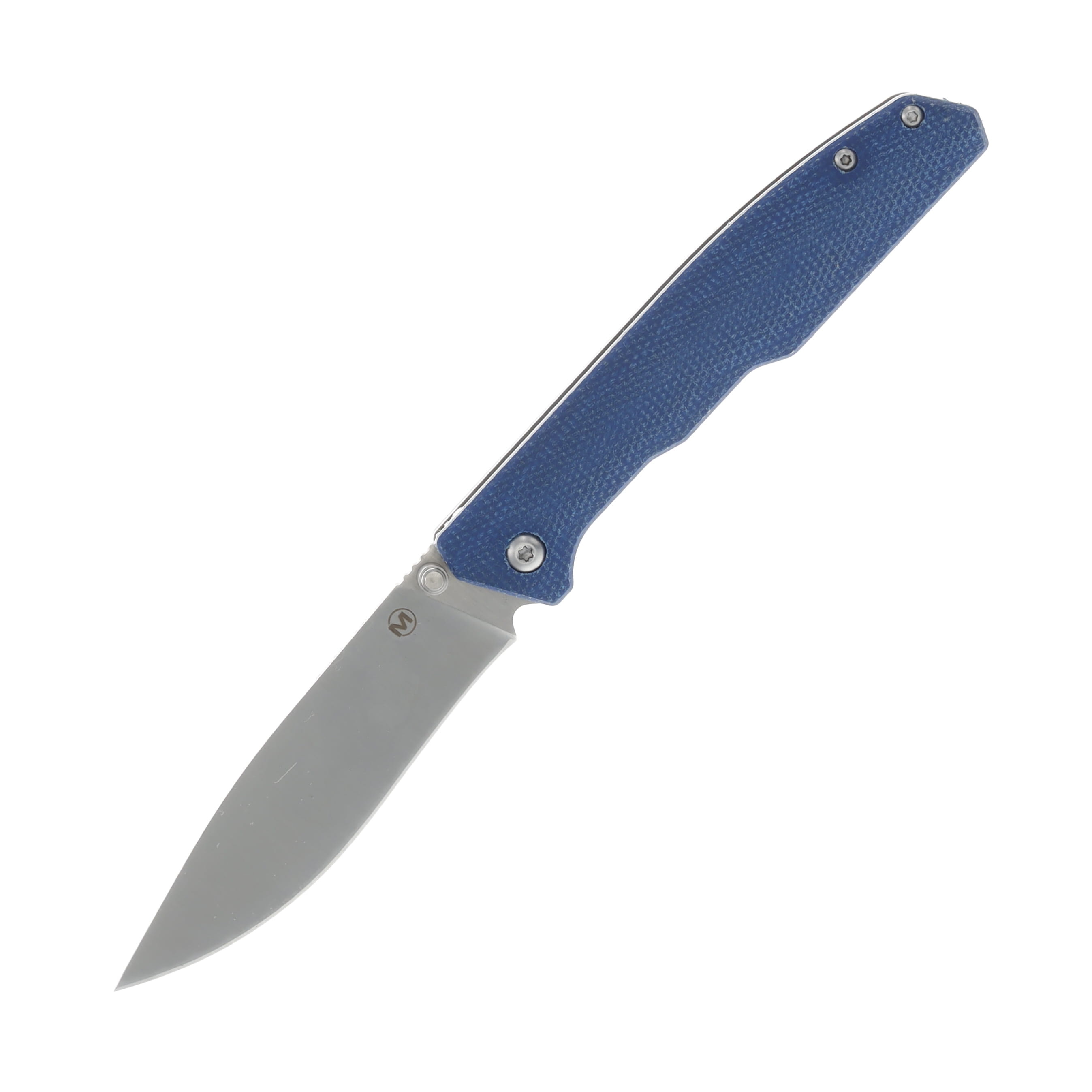 Boker Magnum Deep Blue Canvas 3.54 Inch Plain Satin Spear Point BK01SC714 View 1