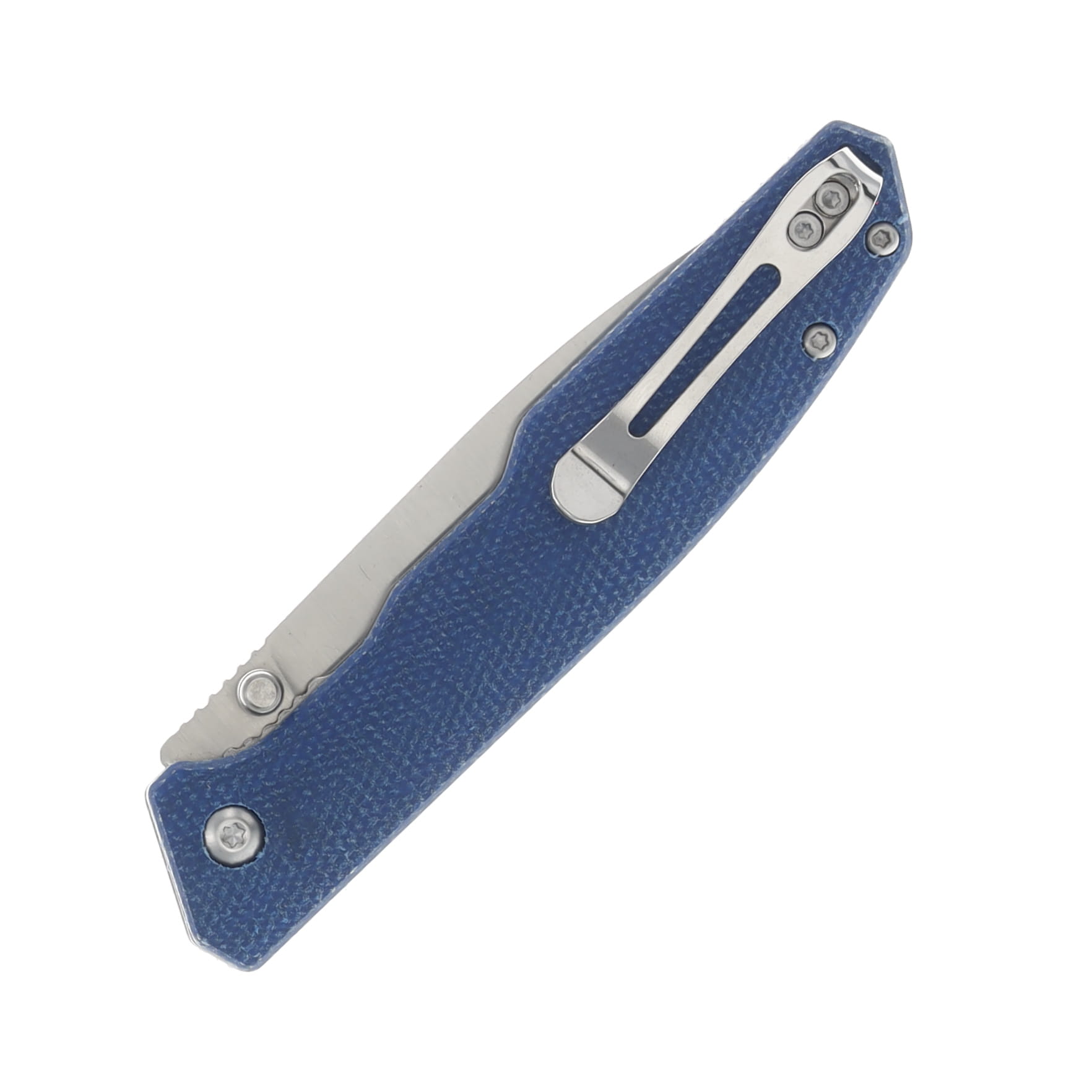 Boker Magnum Deep Blue Canvas 3.54 Inch Plain Satin Spear Point BK01SC714 View 2