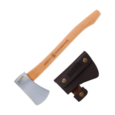 Marble's #9 Belt Axe with Leather Sheath View 1