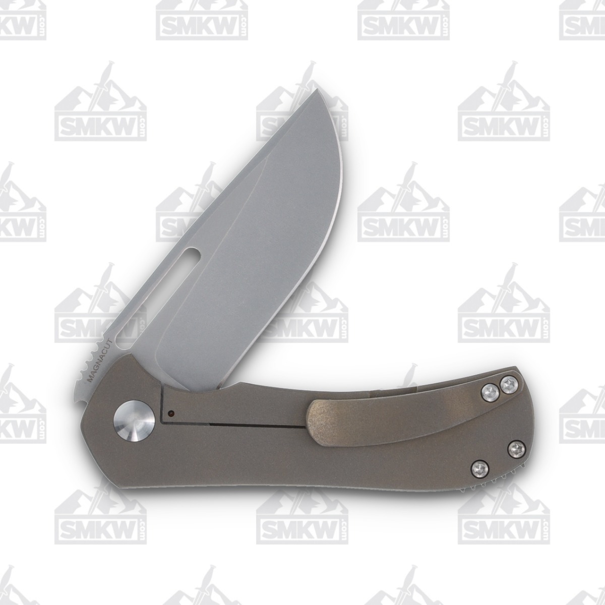 Doc Shiffer Field Grade Recon Framelock Folding Knife (Magnacut, Bronze Titanium) DSFGRBZ View 4