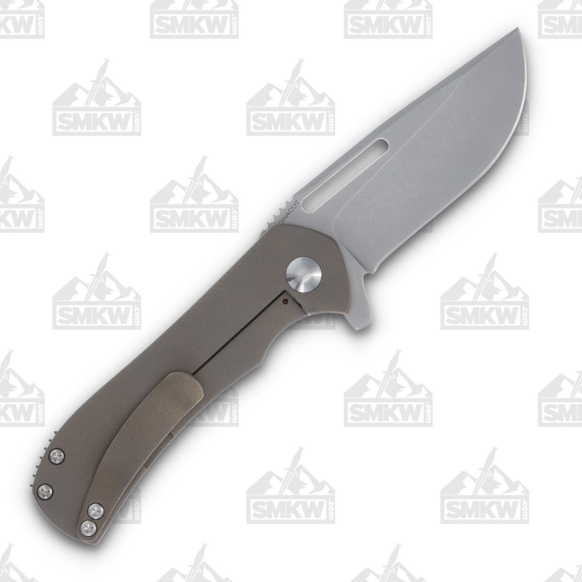 Doc Shiffer Field Grade Recon Framelock Folding Knife (Magnacut, Bronze Titanium) DSFGRBZ View 2