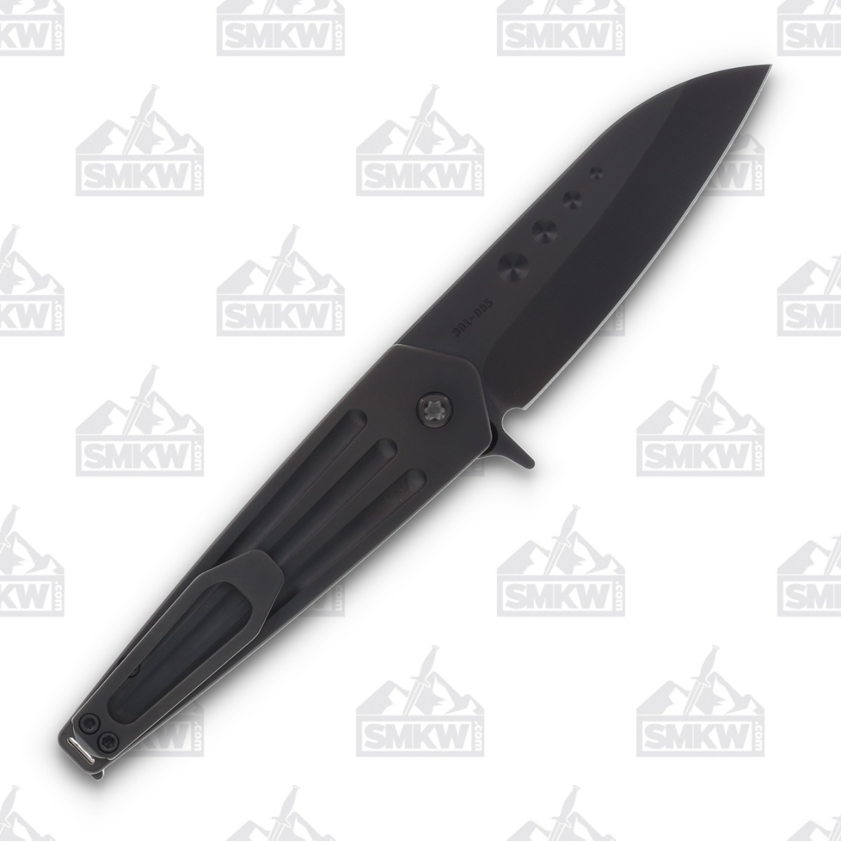 Medford Nosferatu Folding Knife 3.5in PVD Spear Point Blade Black MK2104PQ-30PV-TPCP-BP View 2