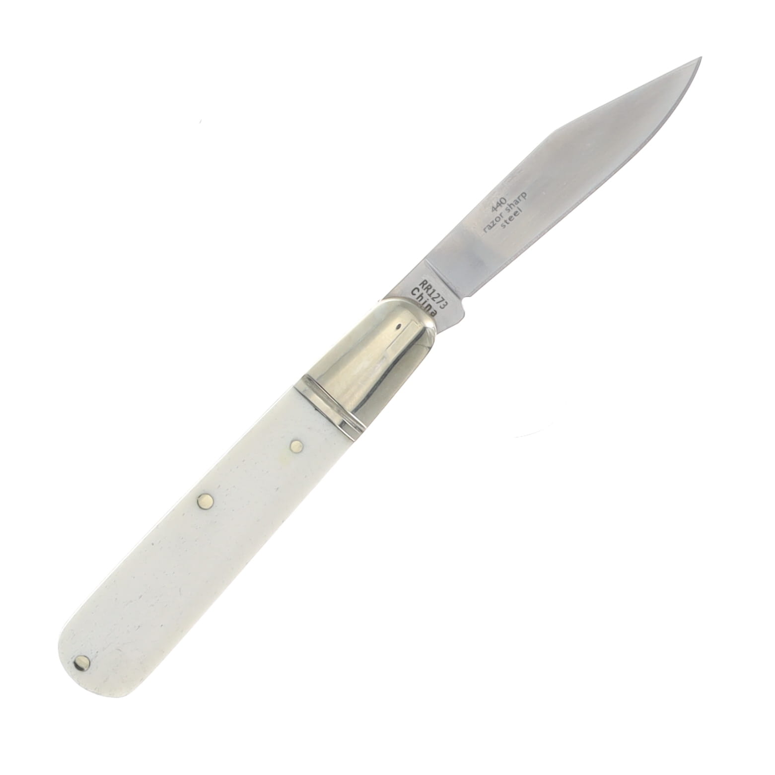 Rough Ryder White Smooth Bone Small Barlow RR1273 View 2