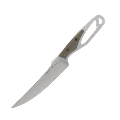 Buck Paklite 2.0 Processor Pro Fixed Blade Knife (OD Green Micarta) BU13513 View 1