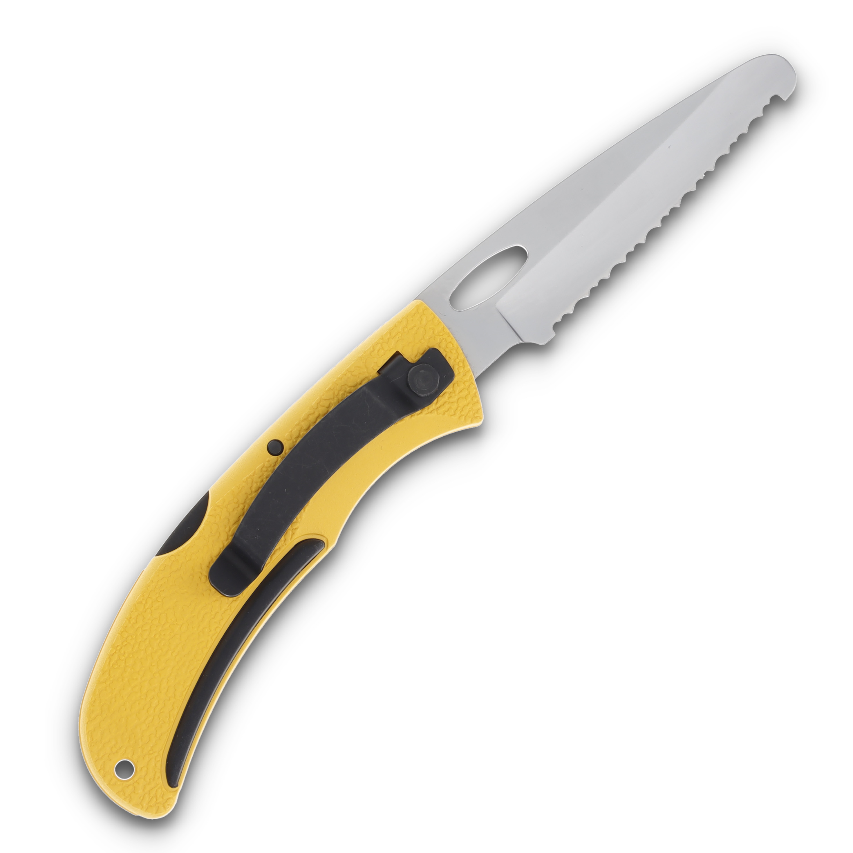 Gerber EZ Out Rescue Folding Knife 3.5in Satin Sheepsfoot Yellow G6971 View 2