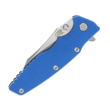 Hinderer Eklipse 3.5 Folding Knife Stonewash Wharncliffe Blue G-10/Bronze Titanium KEK35WCBRBL View 7