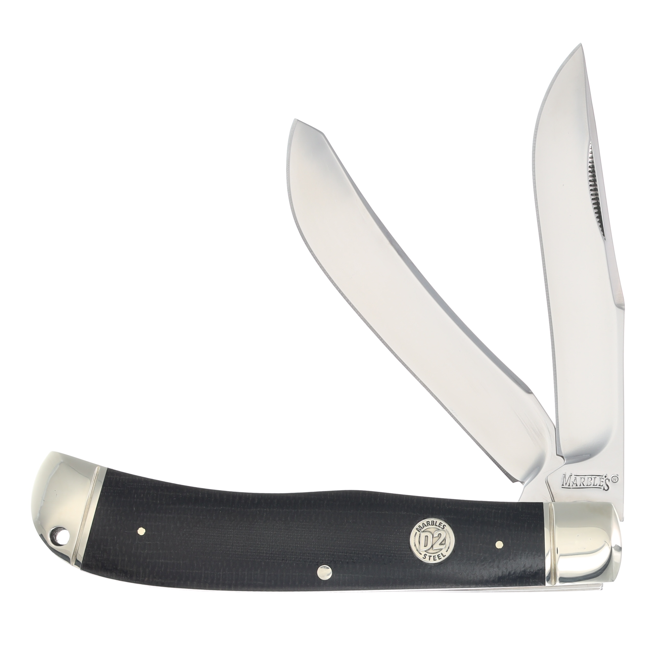 ★ボブ太郎さん検討中商品★ 他の方落札控えてくださいませ。 ボン太郎marbb2 Marbles Black Canvas Micarta Jumbo Trapper Folding