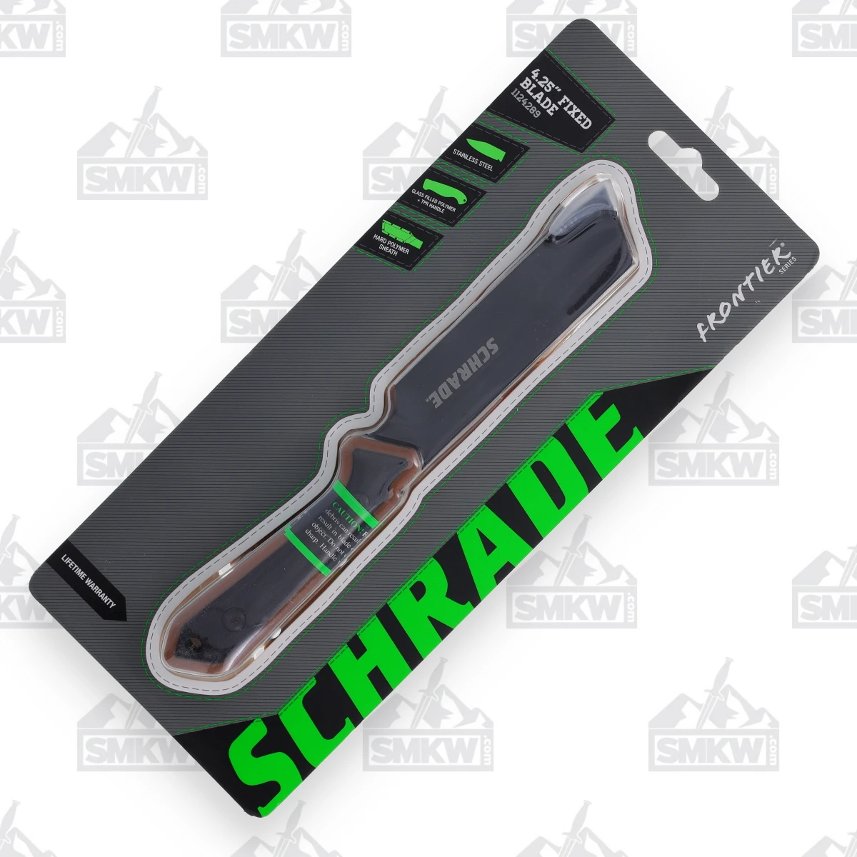 Schrade Frontier Series Fixed Blade 4.25in Cleaver Polymer Sheath 1124289 View 14