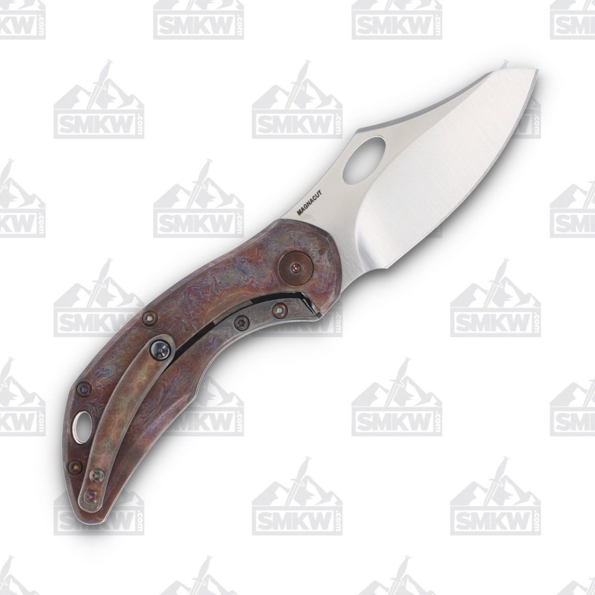 Olamic Busker Semper Folding Knife 006-S Copper CamoCarbon/Entropic BCF006S View 2
