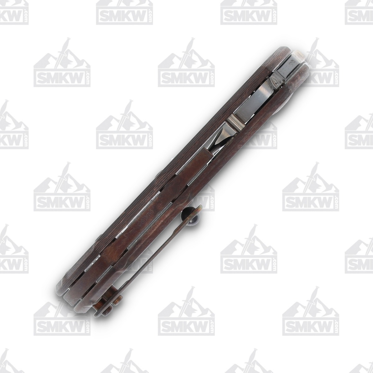 Olamic Busker Semper Folding Knife 006-S Copper CamoCarbon/Entropic BCF006S View 7