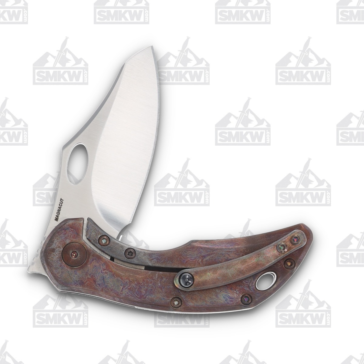 Olamic Busker Semper Folding Knife 006-S Copper CamoCarbon/Entropic BCF006S View 4