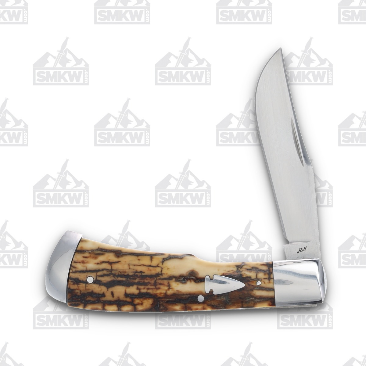 Tobin Hill Bolster-Locking Single Blade Trapper (Torched Ivory, 2023 Blade Show Edition) TH001 View 4
