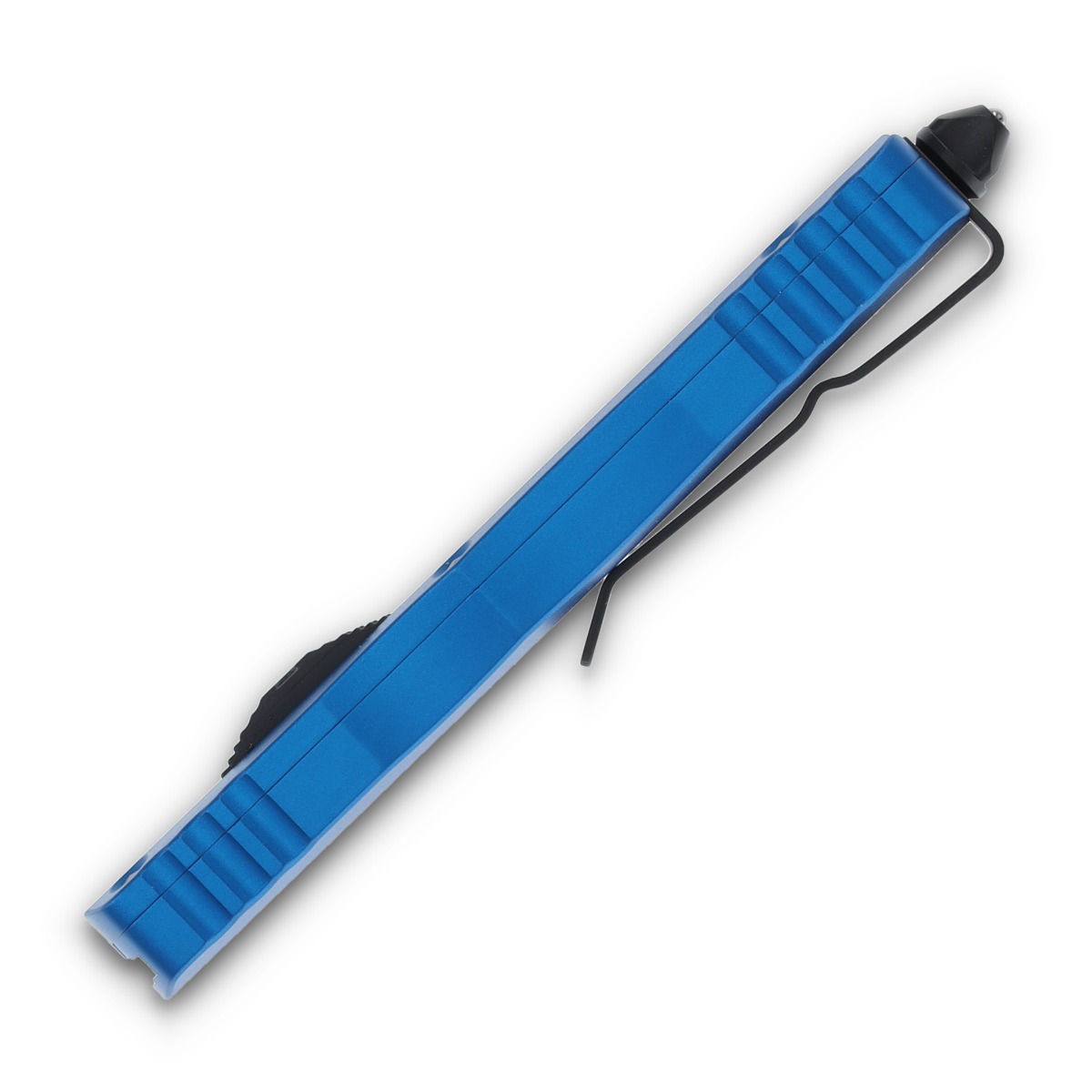Microtech Dirac OTF Automatic Knife Black Partially Serrated D/E Blue AUMT2252BL View 6