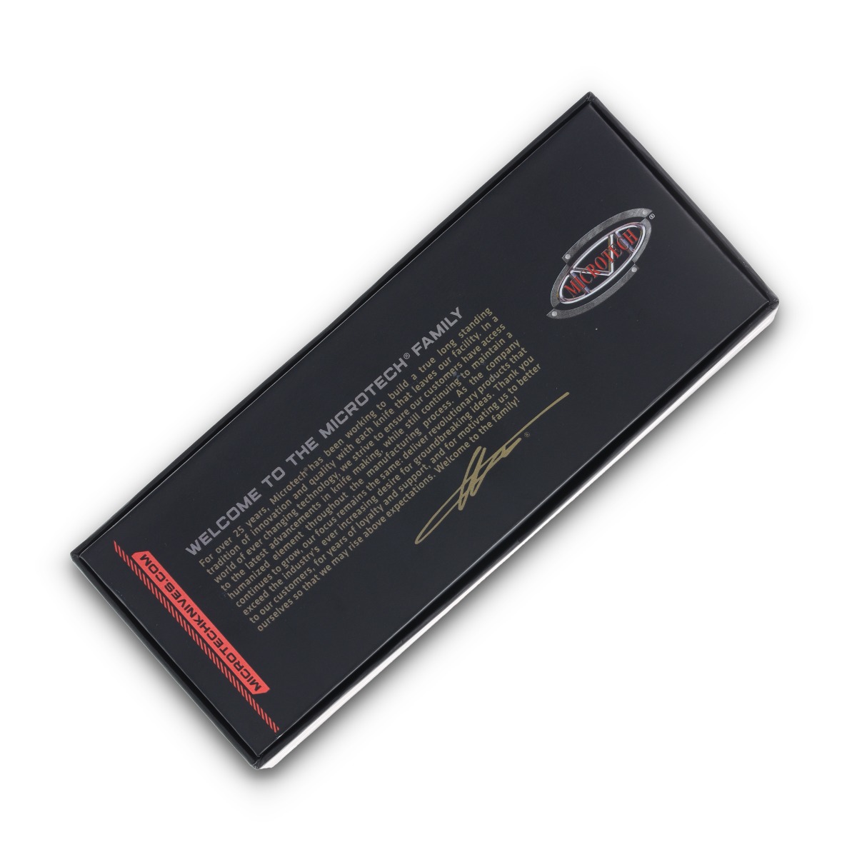 Microtech Dirac OTF Automatic Knife Black Partially Serrated D/E Blue AUMT2252BL View 15