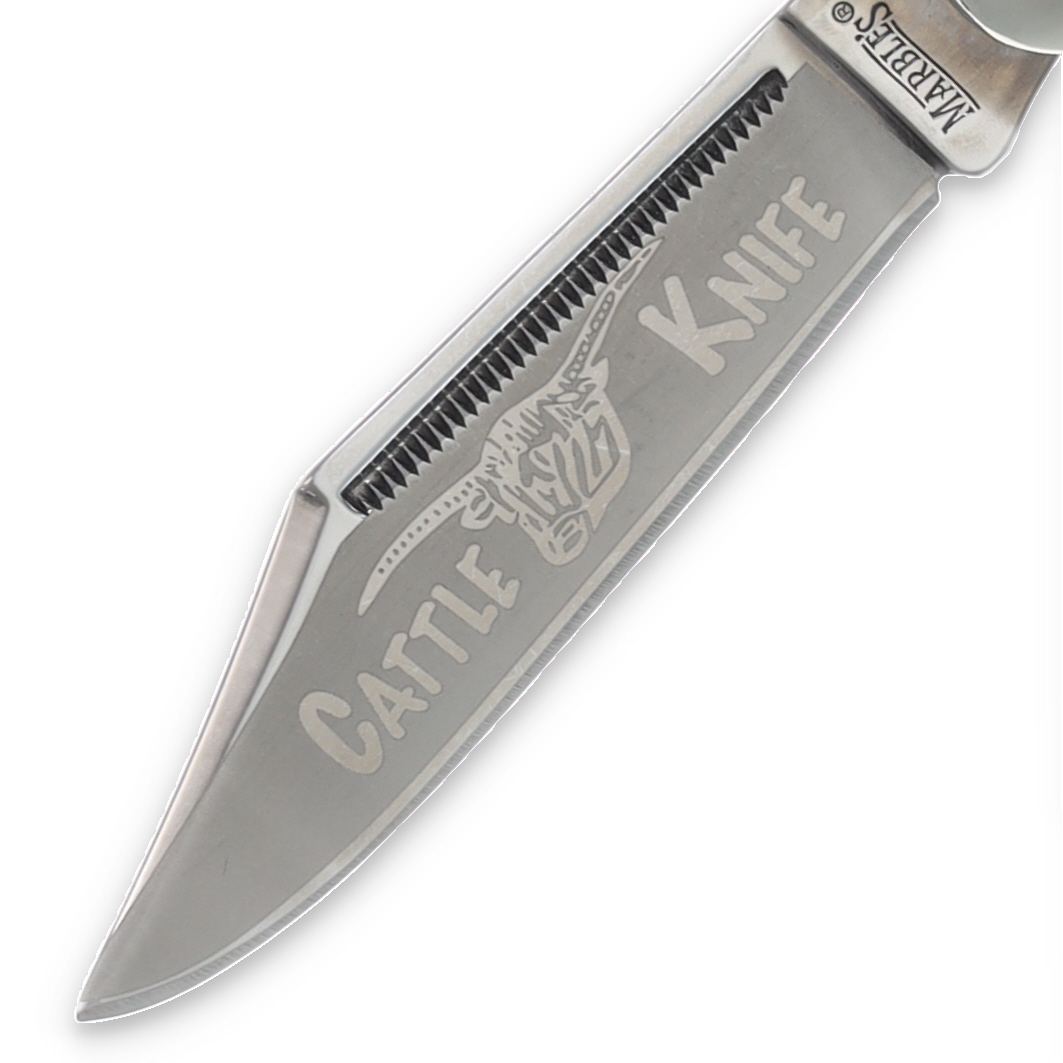 Marbles Cattle Knife Folding Knife Stag Bone MR276 View 3