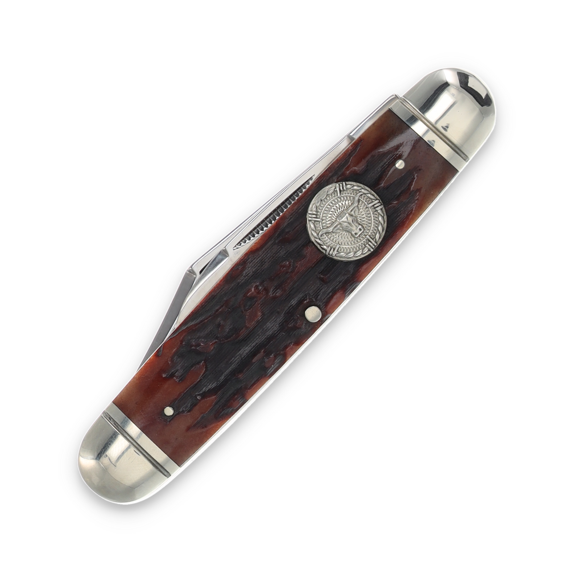 Marbles Cattle Knife Folding Knife Stag Bone MR276 View 4