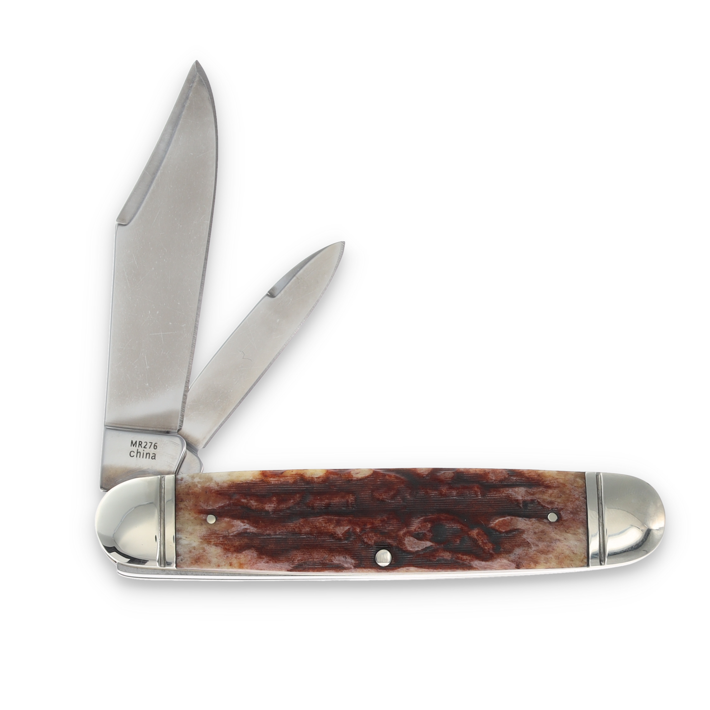 Marbles Cattle Knife Folding Knife Stag Bone MR276 View 2