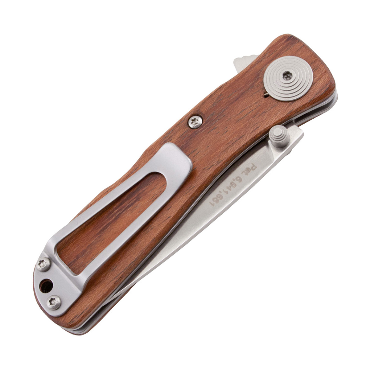 SOG Twitch II Folding Knife Rosewood 2.65in Plain Satin Drop Point SOGTWI17CP View 2