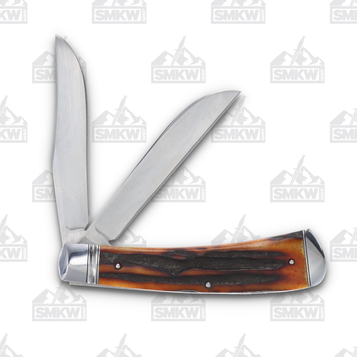 Tobin Hill Red Stag Trapper Folding Knife (2023 Blade Show) TH002 View 3