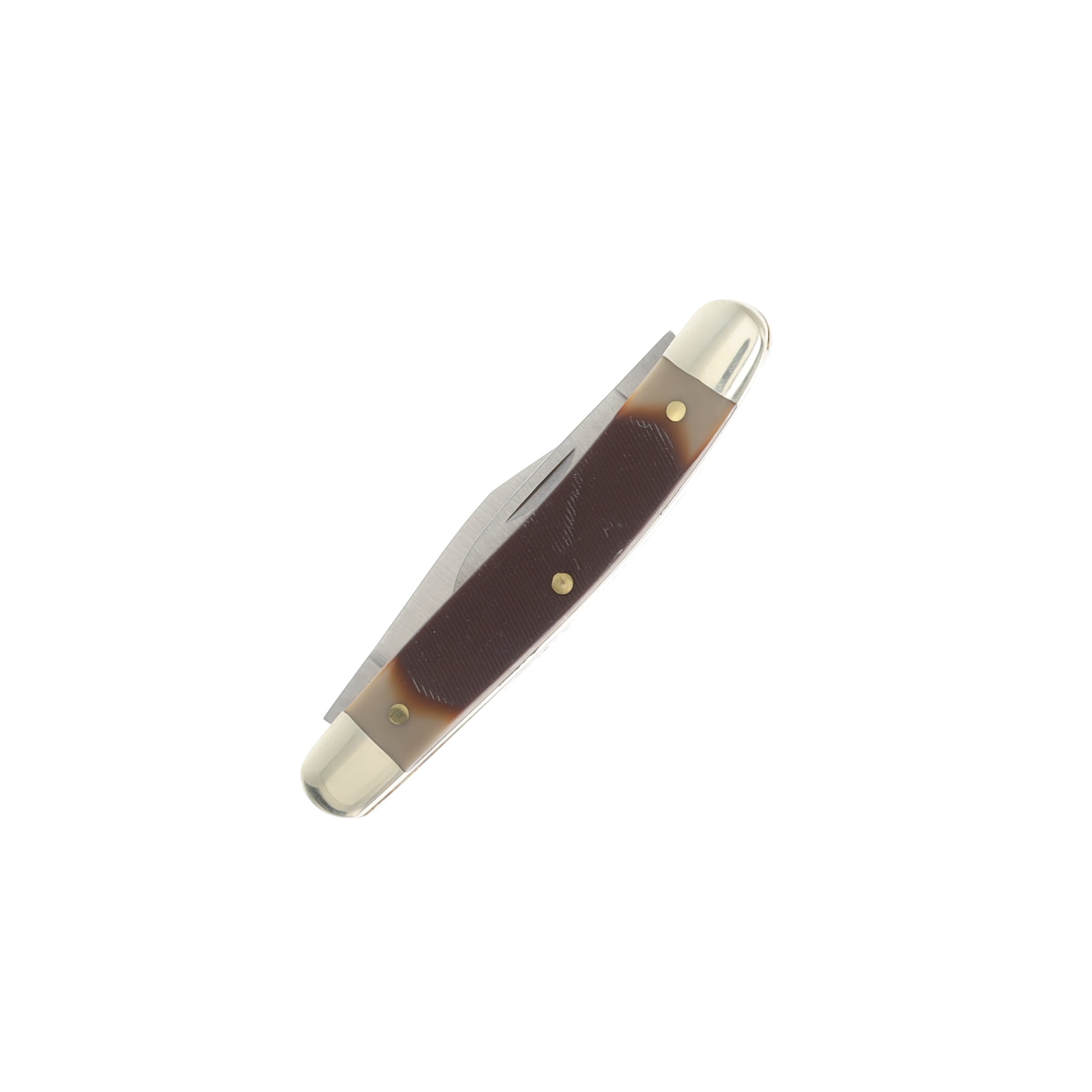 Old Timer Minuteman Folding Knife  Brown Sawcut Composition SCT104 View 3