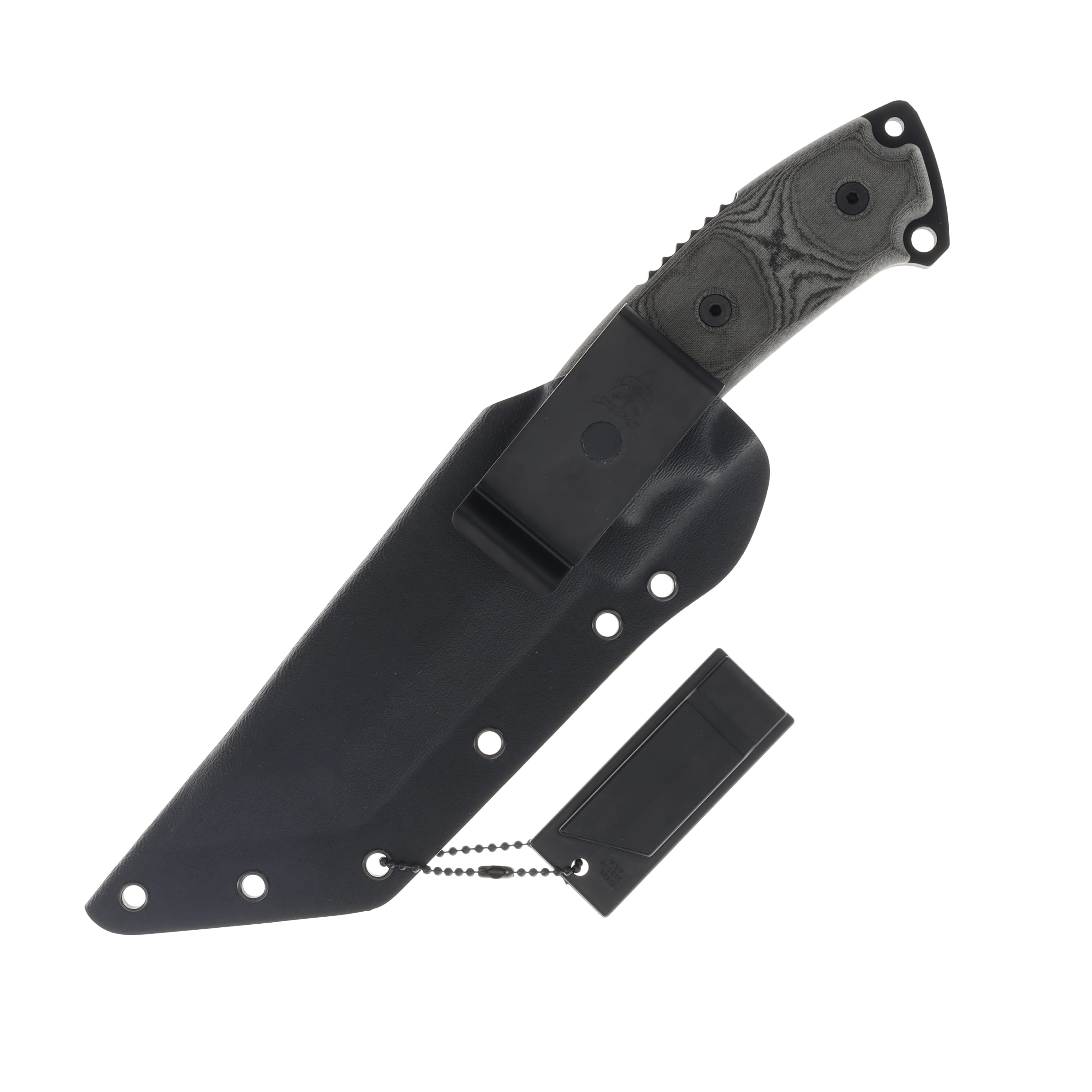 TOPS Knives Steel Eagle Fixed Blade Knife Black 5.13in Clip Point Blade TPSE105E View 3