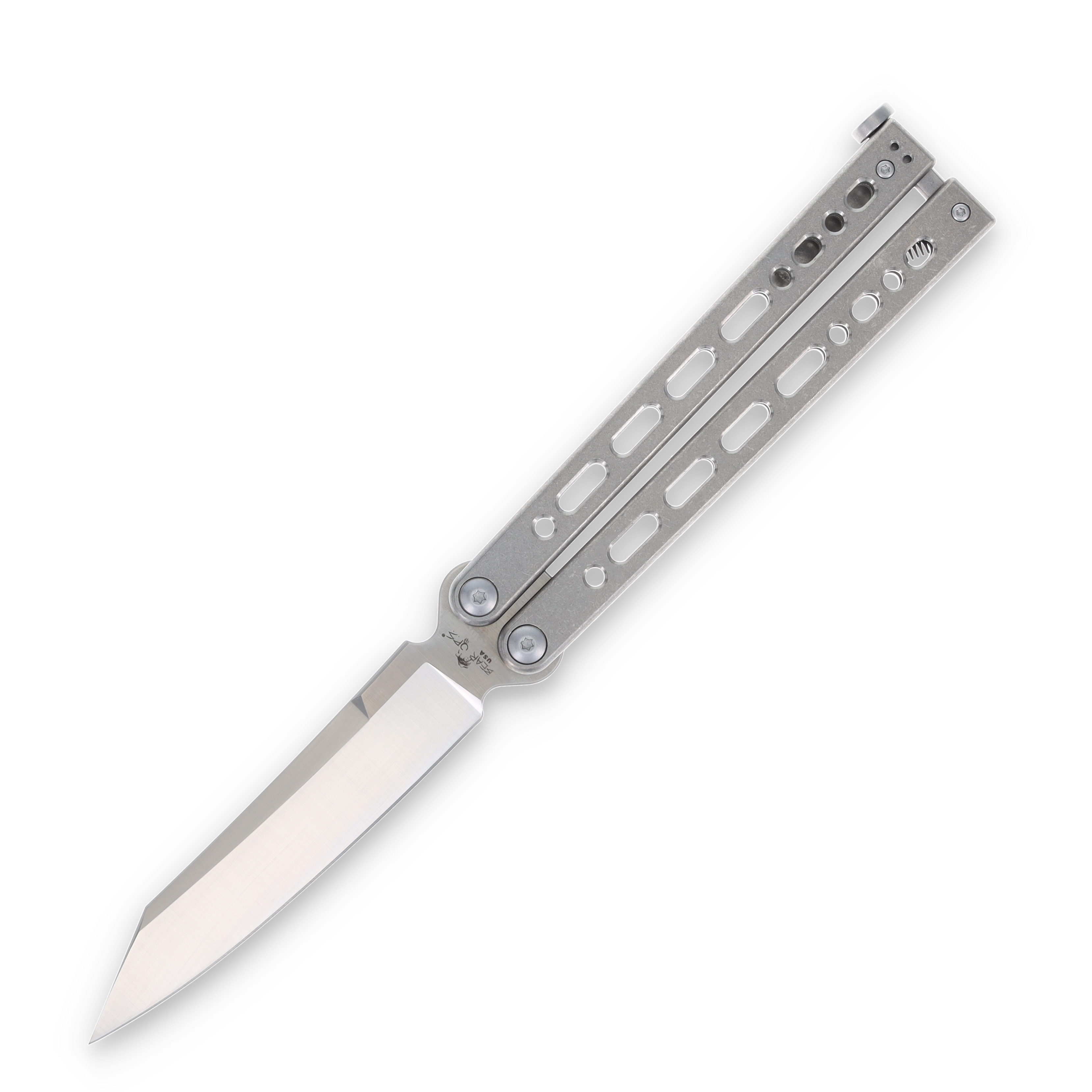 Bear & Son Bear OPS SMKW Exclusive Bear Song VII Balisong Titanium Reverse Tanto BRB830TIS35 View 1
