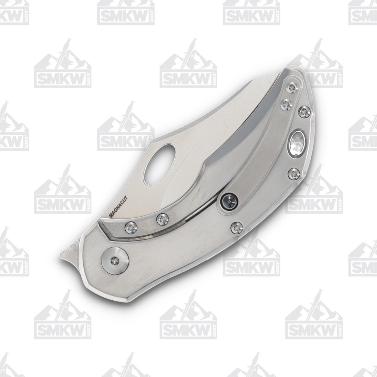 Olamic Busker Semper Folding Knife 022-S Satin Magnacut, Dark Matter FatCarbon BCF022S View 6