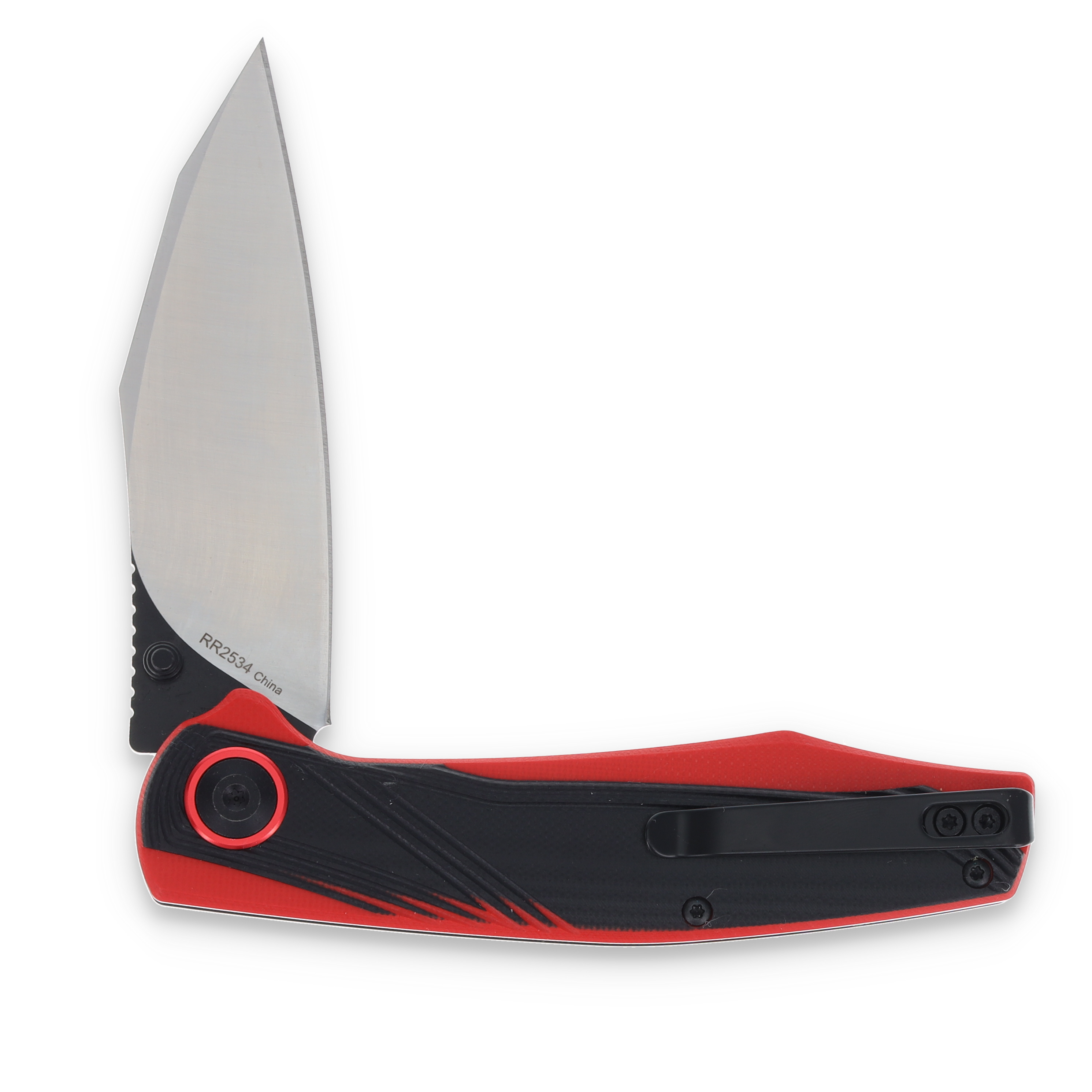 Rough Ryder Red And Black G-10 Wharncliffe Folding Knife RR2534 View 4