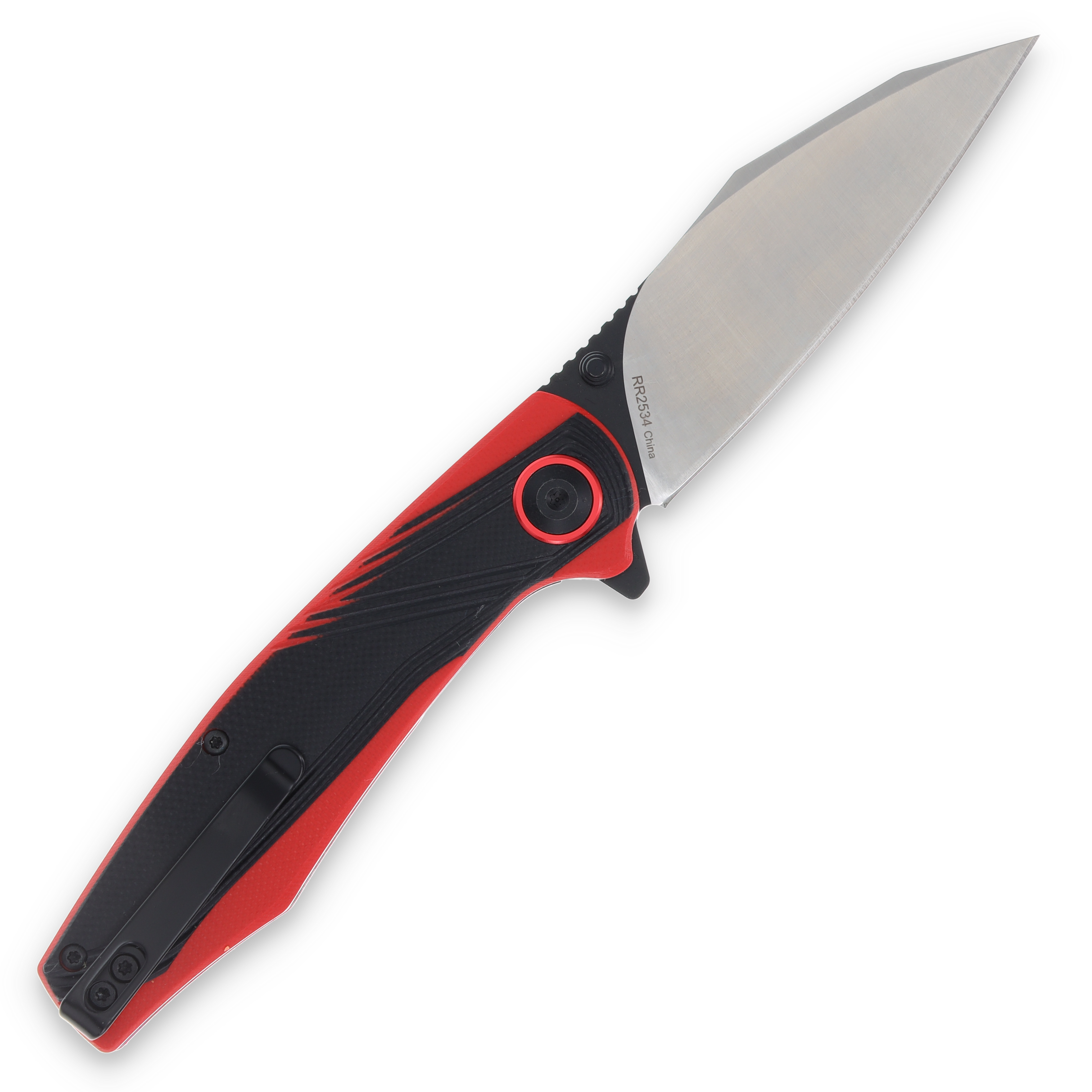 Rough Ryder Red And Black G-10 Wharncliffe Folding Knife RR2534 View 2