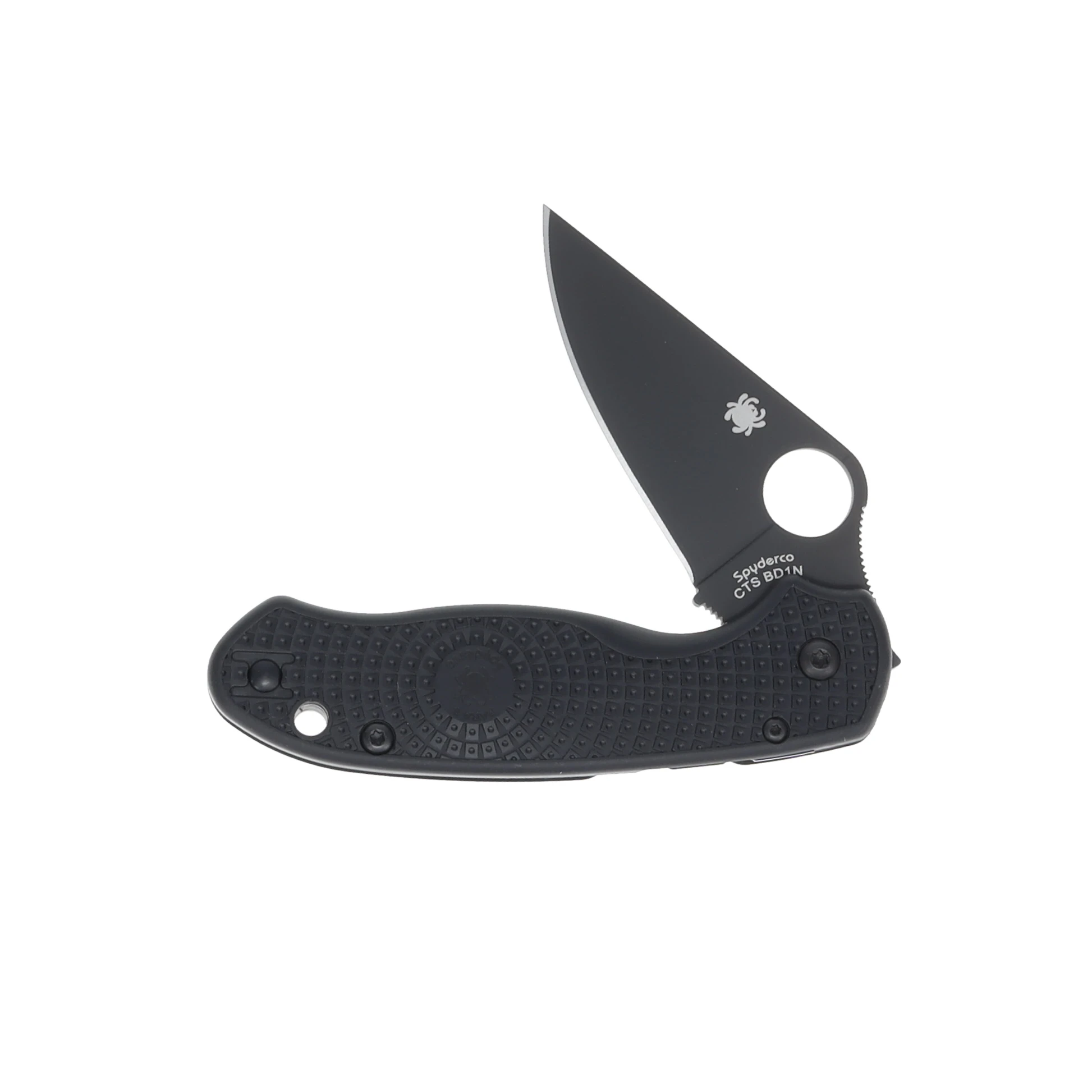 Spyderco Para 3 Lightweight Folding Knife Black 2.92in Plain Edge Blade SPC223PBBK View 3