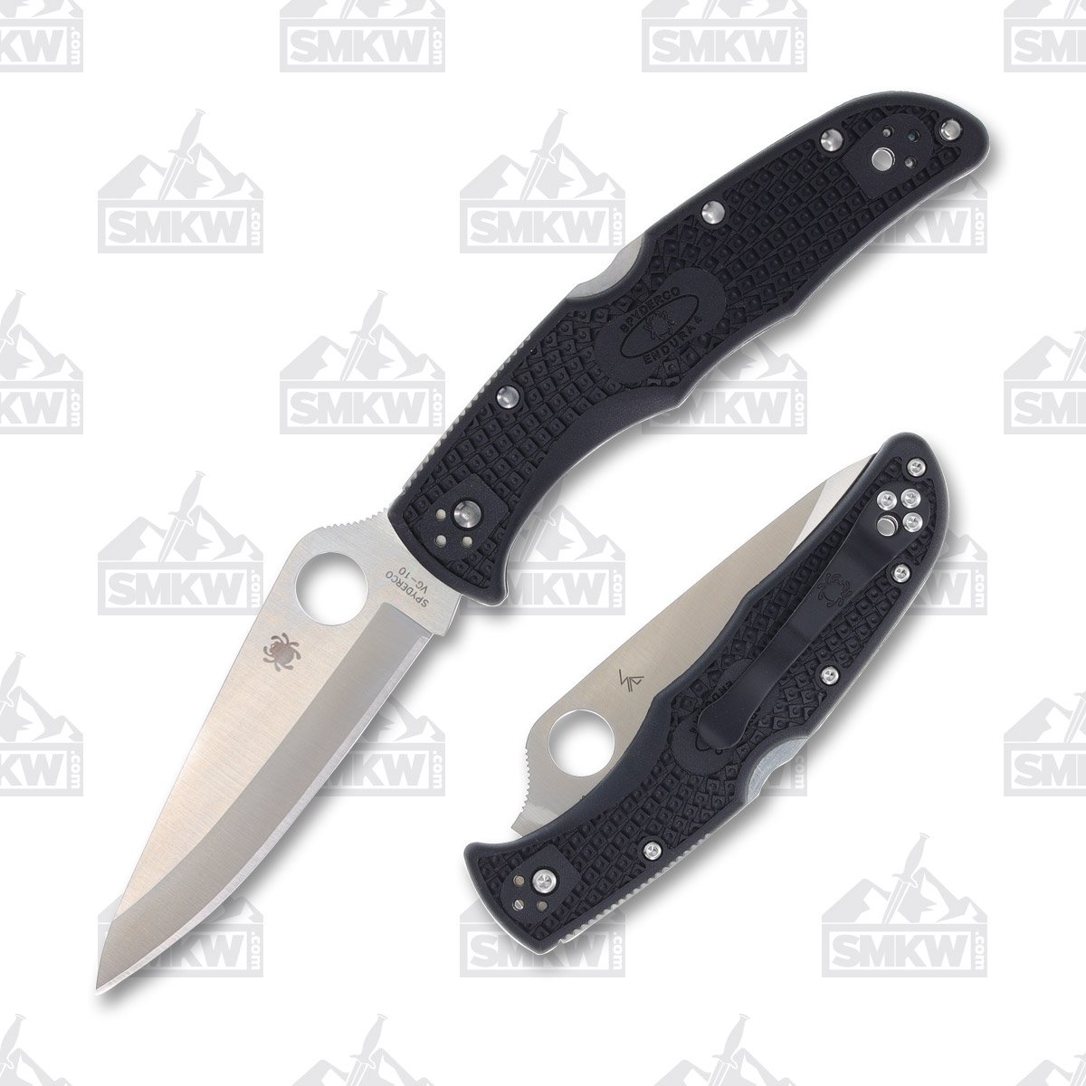 Spyderco Endura 4 Folding Knife Black FRN SP10PB View 1