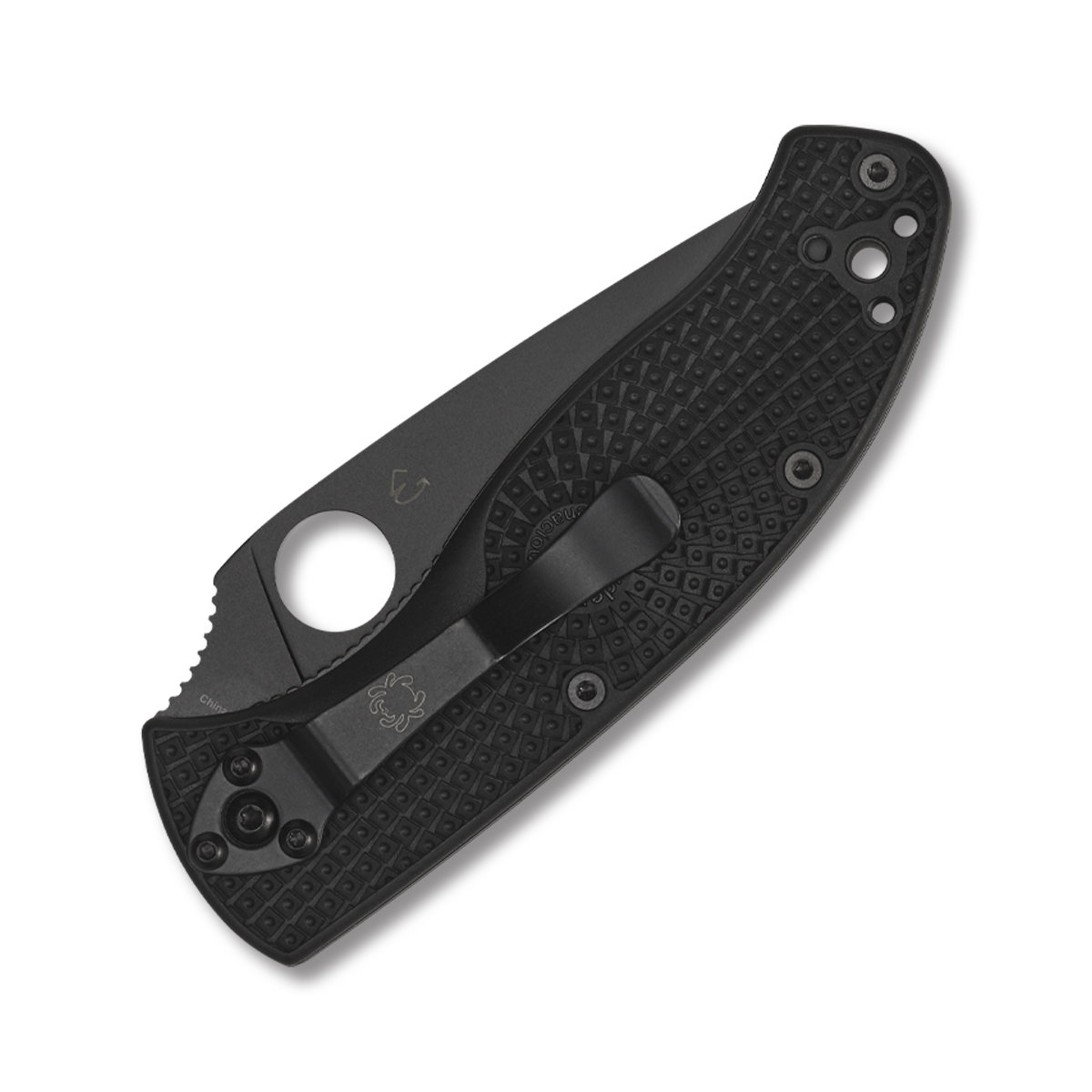 Spyderco Tenacious Lightweight Folding Knife All Black SPC122PBBK View 3