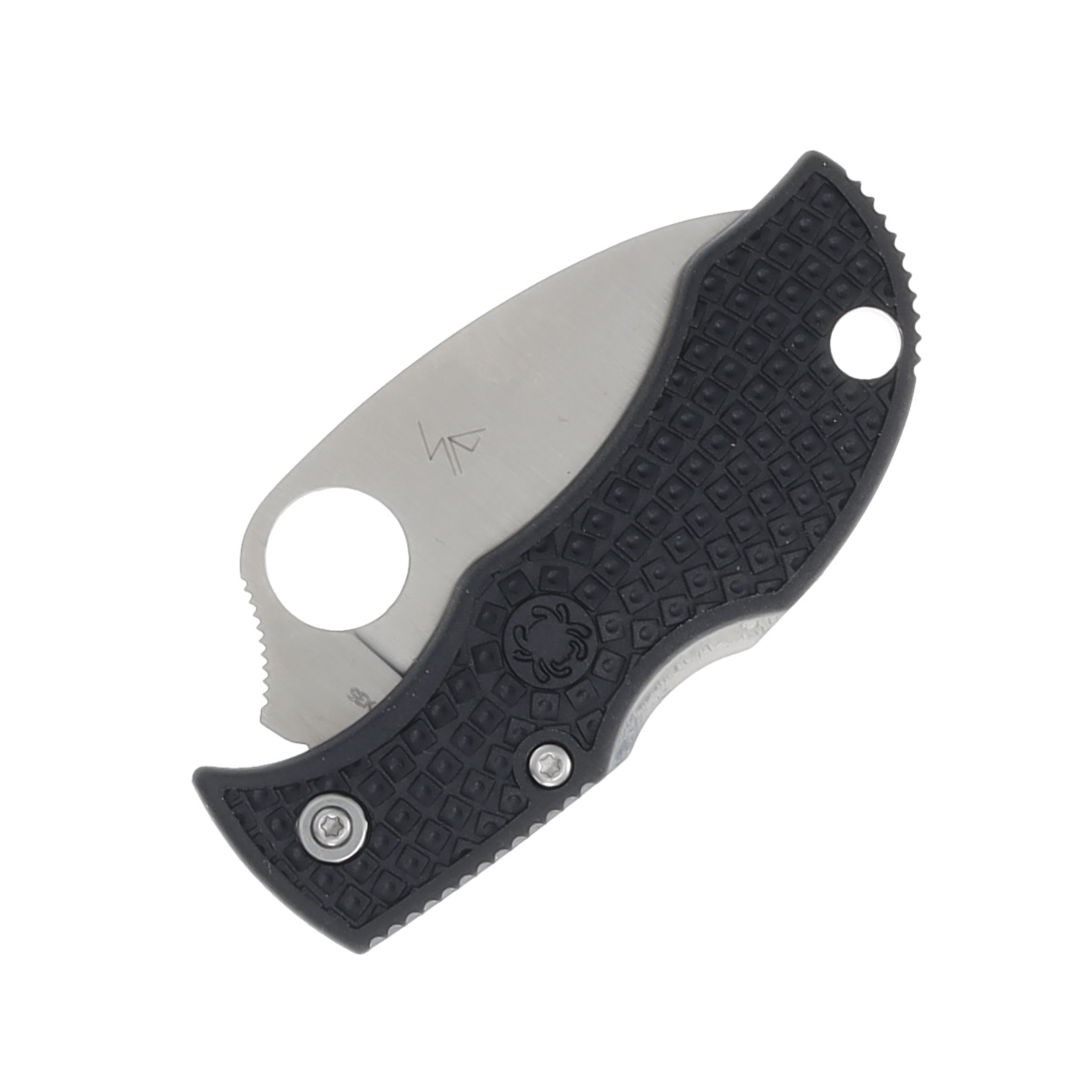 Spyderco Manbug Folding Knife 1.91 Inch Serrated Satin Wharncliffe SPCMBKWS View 6