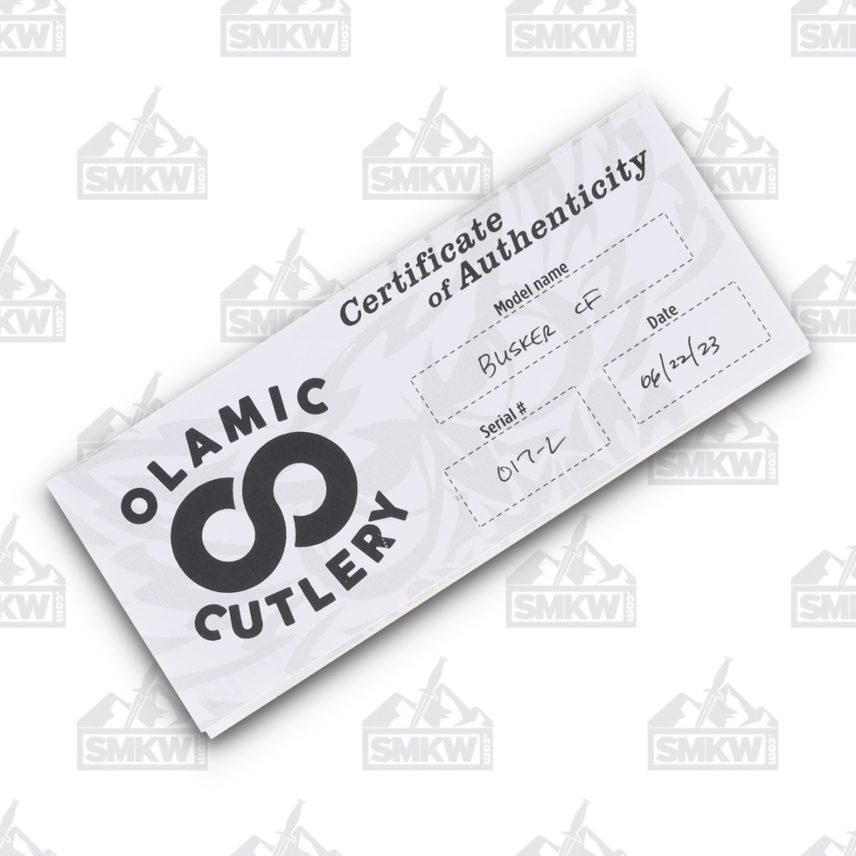 Olamic Busker Largo Folding Knife 017-L Satin Magnacut/Mars Valley FatCarbon BCF017L View 11